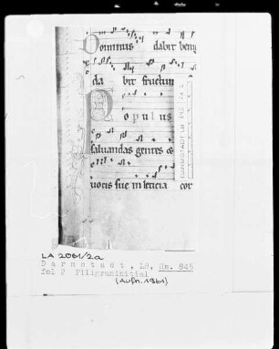 Graduale — Initiale P, Folio 2recto