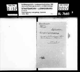 Oberämter Besigheim und Vaihingen: Benützung des Vizinalwegs zwischen Kleinsachsenheim und Metterzimmern