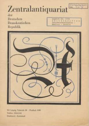 Nr. 1116: Zeitschriften Naturwissenschaften - Medizin - Technik