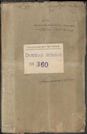 Domkapitel ./. Magistrat der Stadt Minden um die Jurisdiktion bei der vor den Toren der Stadt gelegenen Ländereien