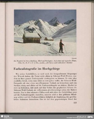 Farbenfotografie im Hochgebirge
