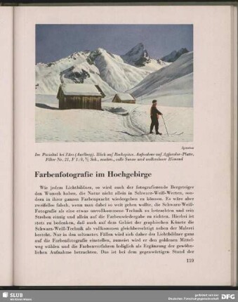 Farbenfotografie im Hochgebirge