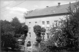 Schöna (Reinhardtsdorf-Schöna), Hauptstraße 37 b. Gasthaus z. Zirkelstein. Eingangsseite