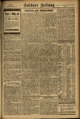 Zweite Ausgabe vom Sonntag, den 24. Februar 1924.