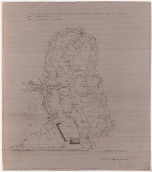 Ehrenmal Berlin-Grünau: Lageplan mit Gartenplan 1:1000