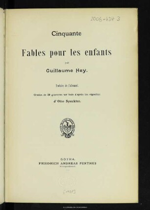 Cinquante fables pour les enfants