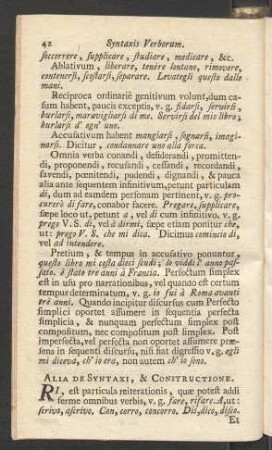 Alia De Syntaxi, & Constructione