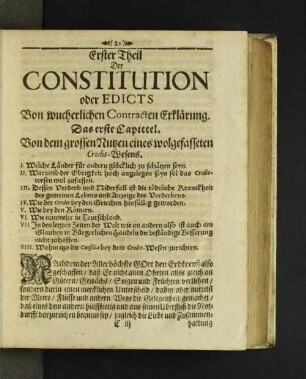 [Das erste - vierdte Capittel.]