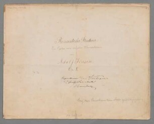 17 Romantische Studien, pf, op.8 - BSB Mus.ms. 10086 : [cover title:] Romantische Studien. Ein Cyclus von siebzehn Klavierstücken von Adolf Jensen. Op. 8.