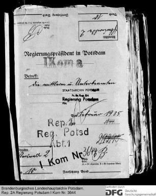 Anstellung der mittleren und unteren Beamten des Magistrats in Eberswalde