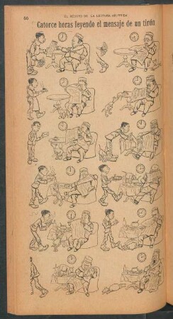 Catorce horas leyendo el mensaje de un tirón - [Cómic] : El record de la lectura aburrida
