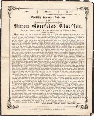 Claessen, Anton Gottfried