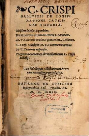 De coniuratione Catilinae historia
