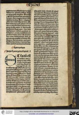 Incipit Ezechiel propheta. Capitulum I.