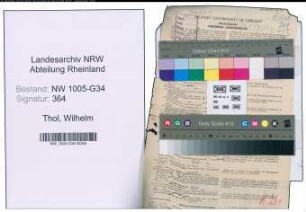 Entnazifizierung Wilhelm Thol , geb. 25.07.1893 (Arzt)