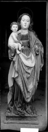Wasenweiler Sankt Vituskapelle Skulptur Madonna mit Kind