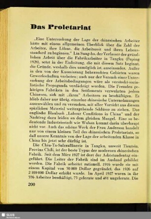 Das Proletariat