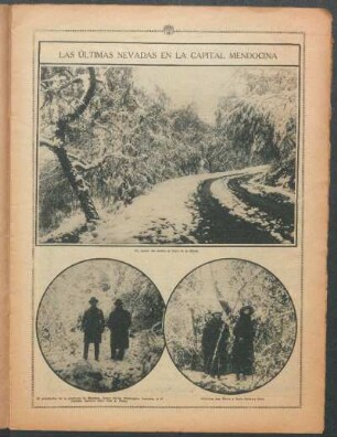 Las últimas nevadas en la capital mendocina