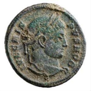 Münze, Follis, Aes 3, 321 - 324 n. Chr.