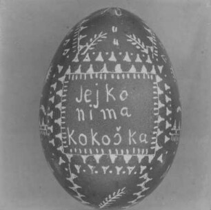 Ostereier : Oberlausitz. Verziertes Osterei