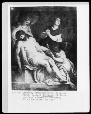 Christus, von Engeln beweint