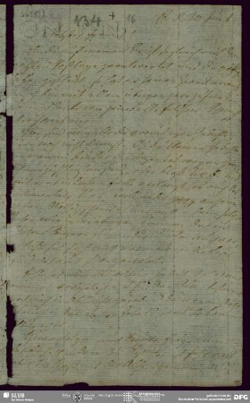 Eigenh. Brief von August Wilhelm von Schlegel an Ludwig Tieck, Berlin, 30.06.1801