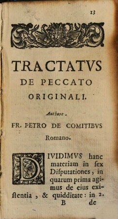 Tractatus de Peccato originali