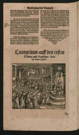 Evangelium auff den ersten Sontag nach Epiphanie ...