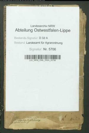 Ettelnsche Feldmark, Krs. Büren. Separation