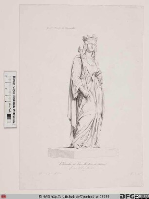 Bildnis Blanche (Blanca), Königin von Frankreich, geb. Infantin von Kastilien