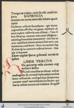 Liber Tercius