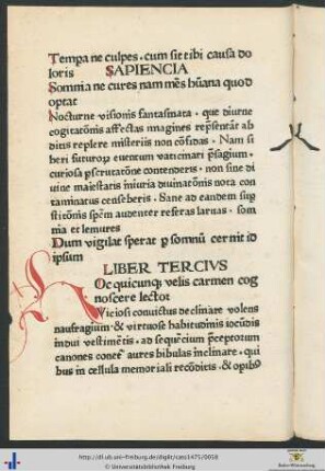 Liber Tercius