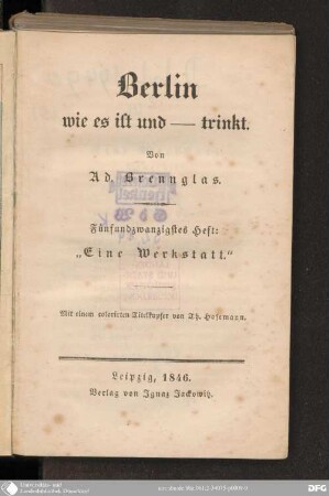25 Heft: Eine Werkstatt