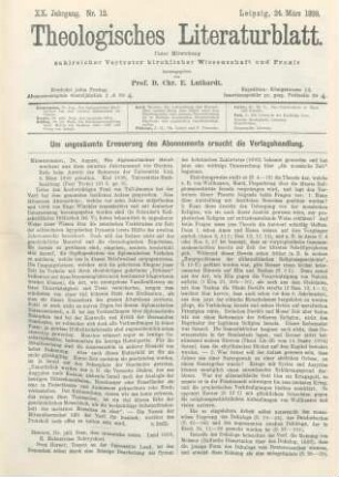 129 [Rezension] Klostermann, August, Ein diplomatischer Briefwechsel aus dem zweiten Jahrtausend vor Christo