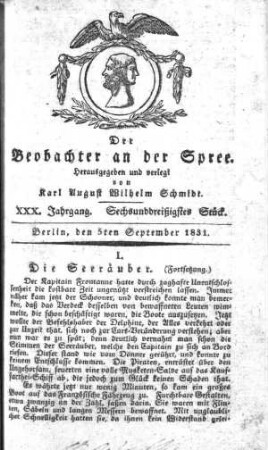 36. Stueck, 5. September 1831