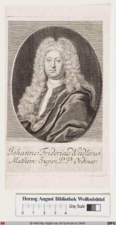 Bildnis Johann Friedrich Weidler