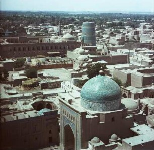 Usbekistan. Xixa (Chiwa). Blick auf die Altstadt