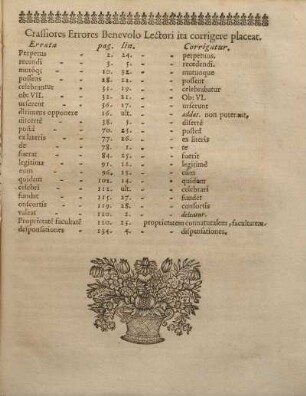 Crassiores errores benevolo lectori ita corrige placeat.