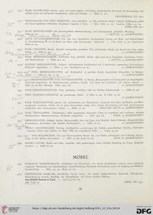 Möbel (Nr. 259-411)