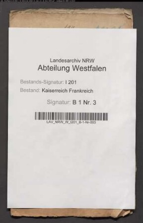 Denkschrift über die Steuerverfassung des Fürstentums Minden.