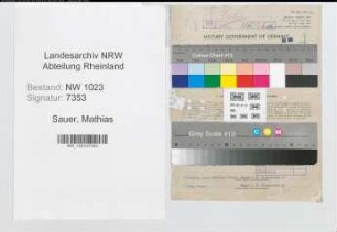 Entnazifizierung Mathias Sauer , geb. 29.09.1886 (Mechaniker)