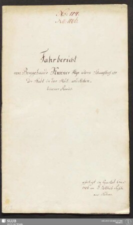 Fahrbericht vom Berggebaeude Kroener Fdgr: übern Schaafhof vor der Stadt in der Stadt- und Hohenbirkner Revier - 17.6910 4.