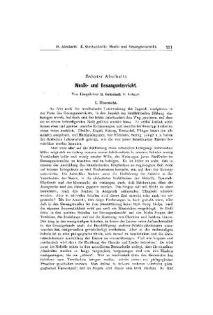 Musik- und Gesangunterricht