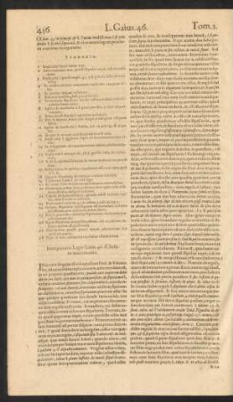 Interpretatio Legis Gaius. 46. ff. Soluto matrimonio.
