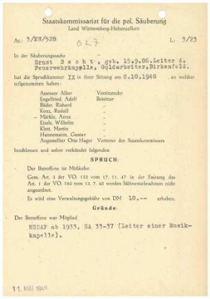 Becht, Ernst