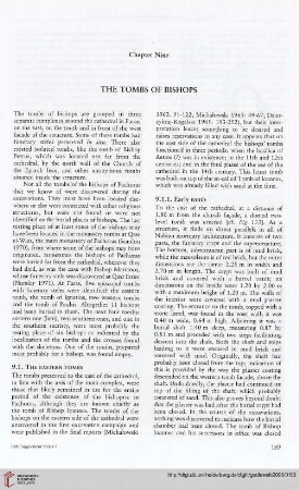 Chapter Nine: The tombs of bishops
