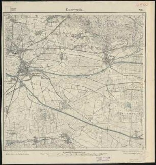 Messtischblatt 2615 : Elsterwerda, 1920 Elsterwerda : Elsterwerda. - Aufn. 1887, bericht. 1920. - 1:25000. - [Berlin]: Reichsamt für Landesaufnahme, 1920. - 1 Kt.