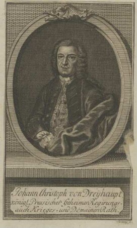 Bildnis des Johann Christoph von Dreyhaupt