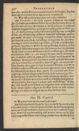 Het IX. Capittel
