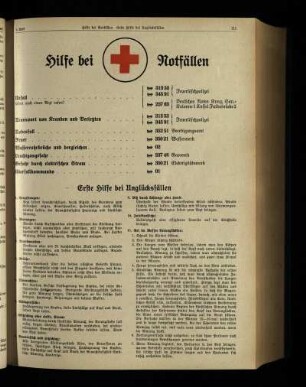 Erste Hilfe bei Unglücksfällen
